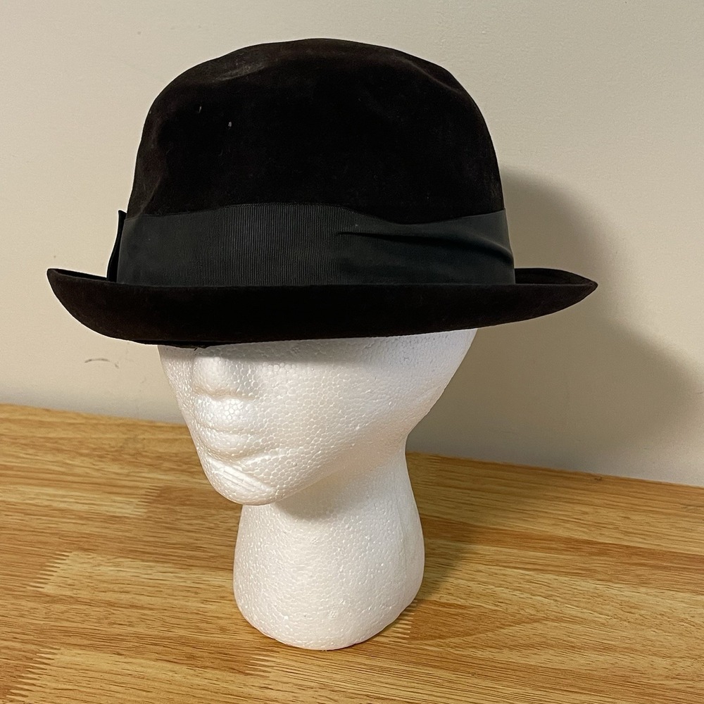 Vtg Resistol Fedora Kitten Finish 880 Beaver XXX MSC Self Conforming Hat